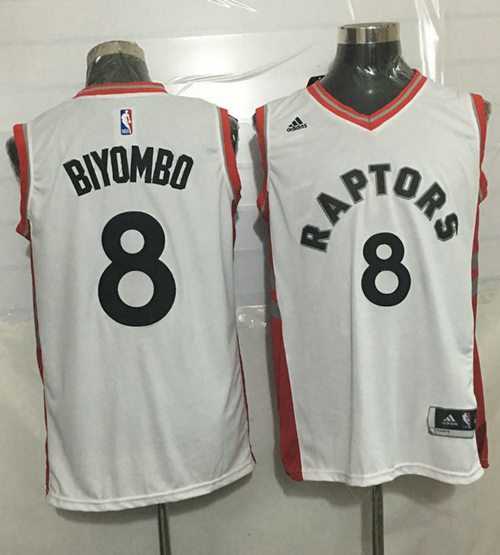 Toronto Raptors #8 Bismack Biyombo White Stitched NBA Jersey,We sell and wholesale Toronto Raptors #8 Bismack Biyombo White Stitched NBA Jersey on line form chian!